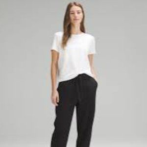 Lululemon Black Sweatpants With Ties & 2 Front Pockets Size M